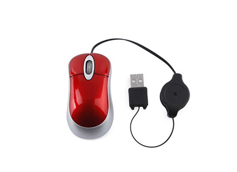 Mini Mouse Óptico USB Retrátil - Ukimix