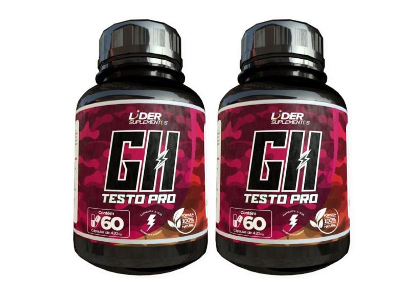 Gh Testo Pro - 60 Cápsulas De 500Mg Kit Com 2 Potes em Promoção é no ...