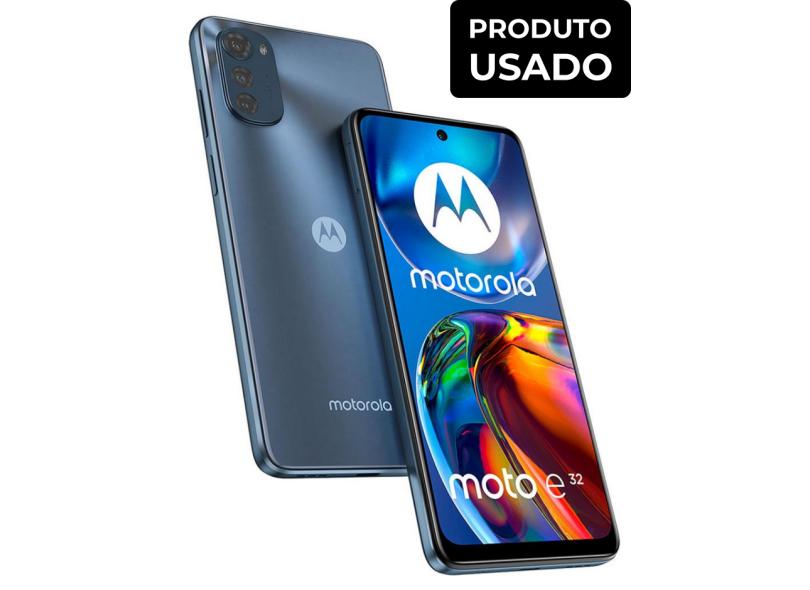 Smartphone Motorola Moto E E32 Usado XT2227-1 64GB Câmera Tripla