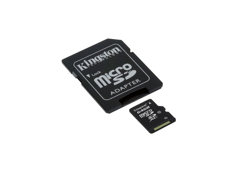 Cartão de Memória Micro SDXC com Adaptador Kingston 64 GB SDCX10/64GB