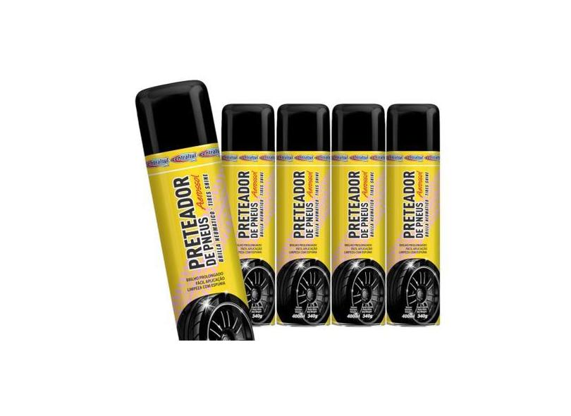 5 preteador de pneus spray aerossol brilho prolongado - CENTRALSUL, Pr