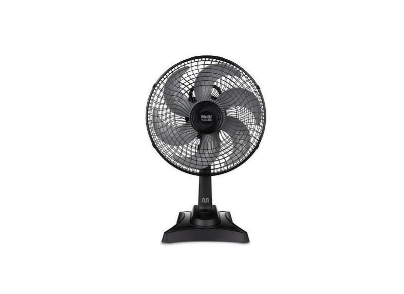 Ventilador De Mesa Multilaser 30cm Multi Turbo 30 220V Preto Vl302