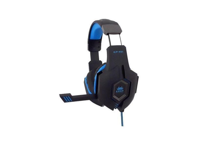 Fone De Ouvido Headset P2 Para Vídeo Game E Computador Gamer Led Knup