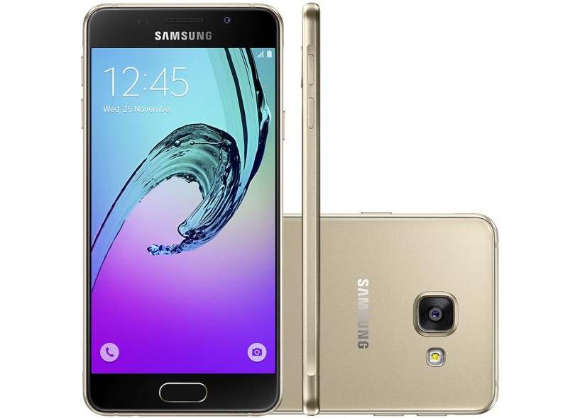 Smartphone Samsung Galaxy A3 2016 A310 2 Chips 16GB Windows Mobile 6.0 3G 4G Wi-Fi