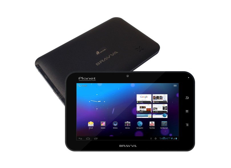 Tablet Bravva 8 GB 7" Wi-Fi Suporte para Modem 3G Android 4.0 (Ice Cream Sandwich) BV-4000