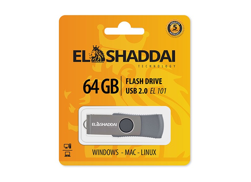 Pen Drive El Shaddai 64 GB USB 2.0 EL 101