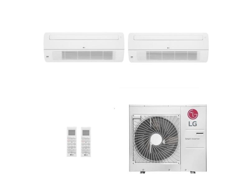 Ar-Condicionado Multi Split Inverter LG 36.000 (2x Evap Cassete 1 Via 24.000) Quente/Frio 220V