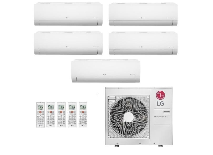 Ar-Condicionado Multi Split Inverter LG 36.000 (1x Evap HW 7.000 + 1x Evap HW 9.000 + 3x Evap HW 12.000) Quente/Frio 220V