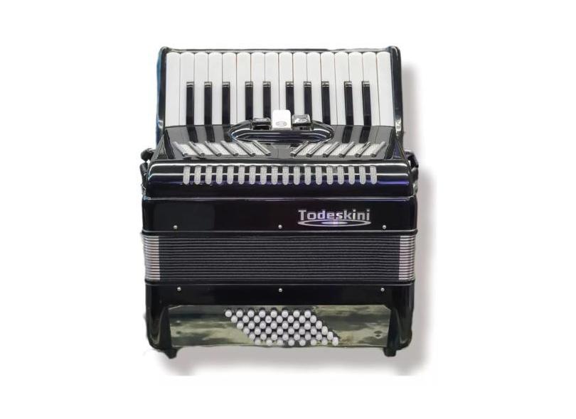 Acordeon Todeskini 48 Baixos Preto