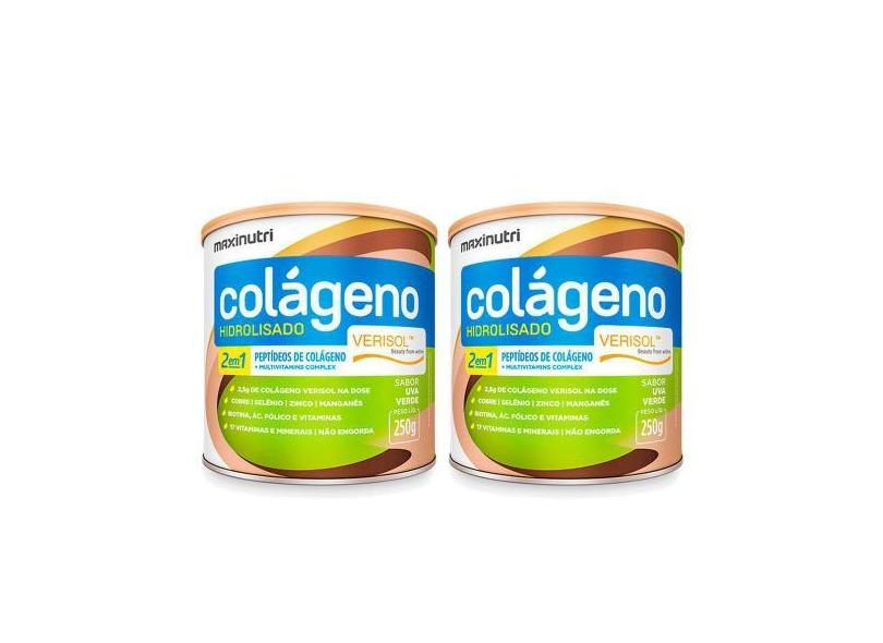 Kit 2 Colágeno Pó Verisol 250G O Melhor Para Pele E Cabelo - Maxinutri