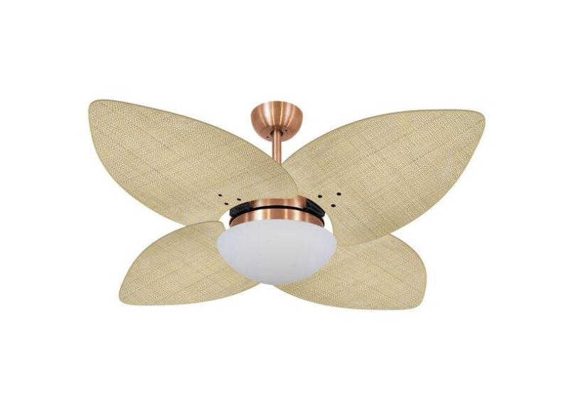 Ventilador De Teto 127v Vidro Fechado Palmae Dunamis Volare C