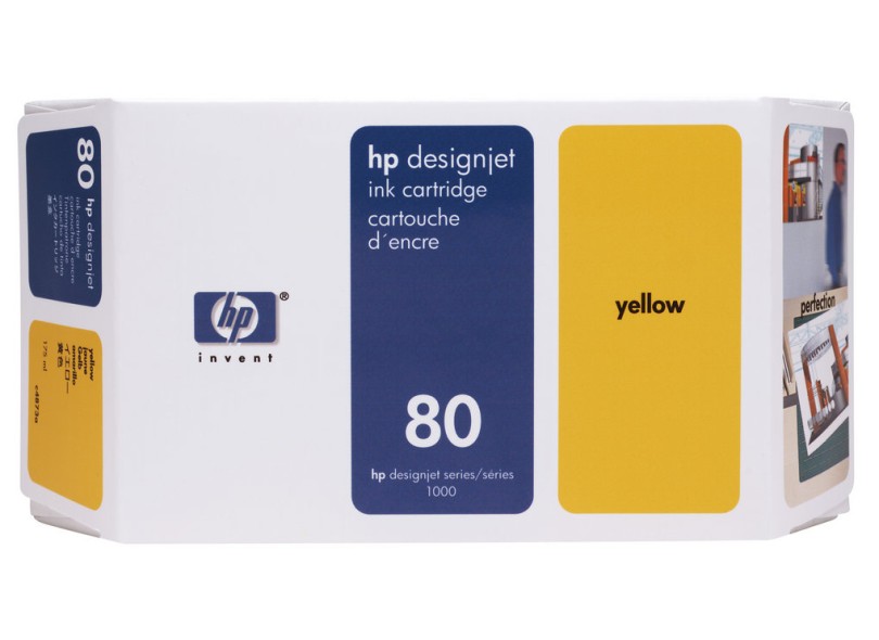 Cartucho Amarelo HP 80 C4848A