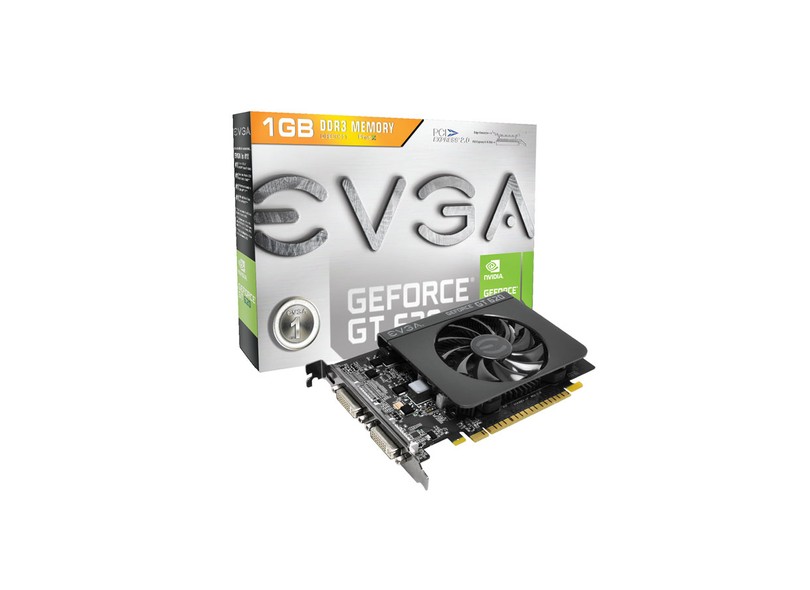 Placa de Video NVIDIA GeForce T 620 1 GB DDR3 64 Bits EVGA 01G-P3-2621-KR