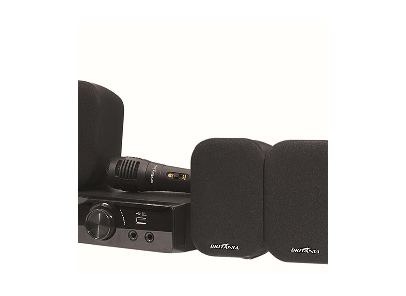 Home Theater Britânia com DVD 240 W 5.1 Canais Karaokê Fama 240N