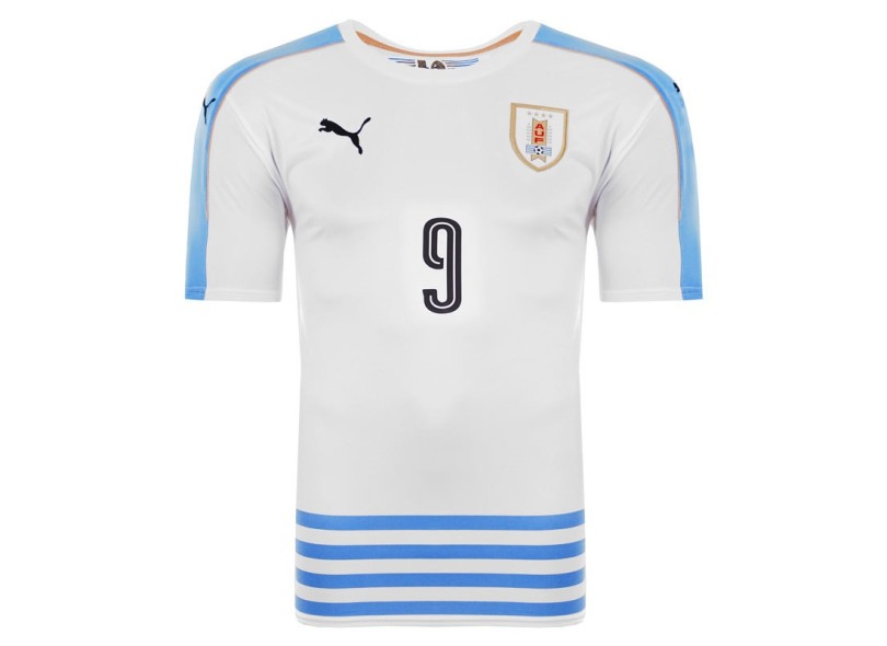 Camisa Torcedor Uruguai II 2016 com Número Puma