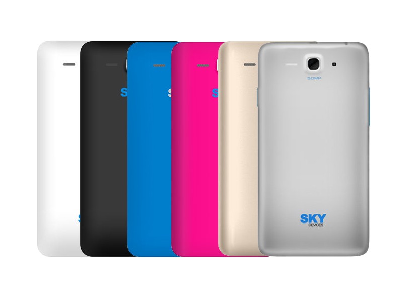 Smartphone Sky Devices 4.5D 4GB 5,0 MP 2 Chips Android 4.4 (Kit Kat) 3G 4G Wi-Fi