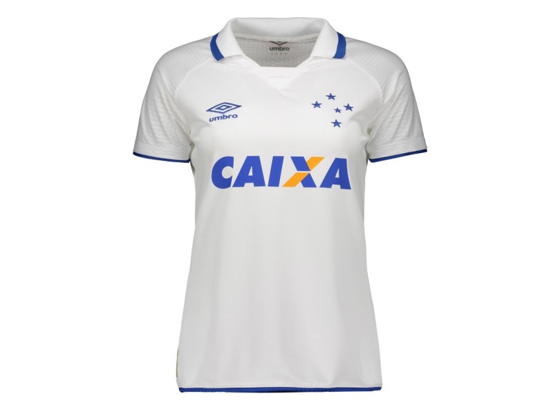 Camisa Torcedor Feminina Cruzeiro II 2017/18 Sem Número Umbro