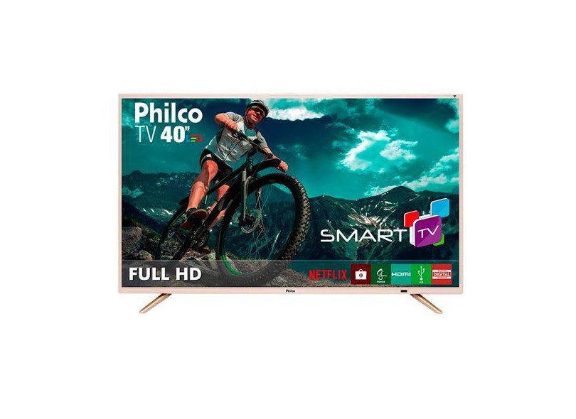 Smart TV TV LED 40 " Philco Full Netflix PTV40E21DSWNC 2 HDMI
