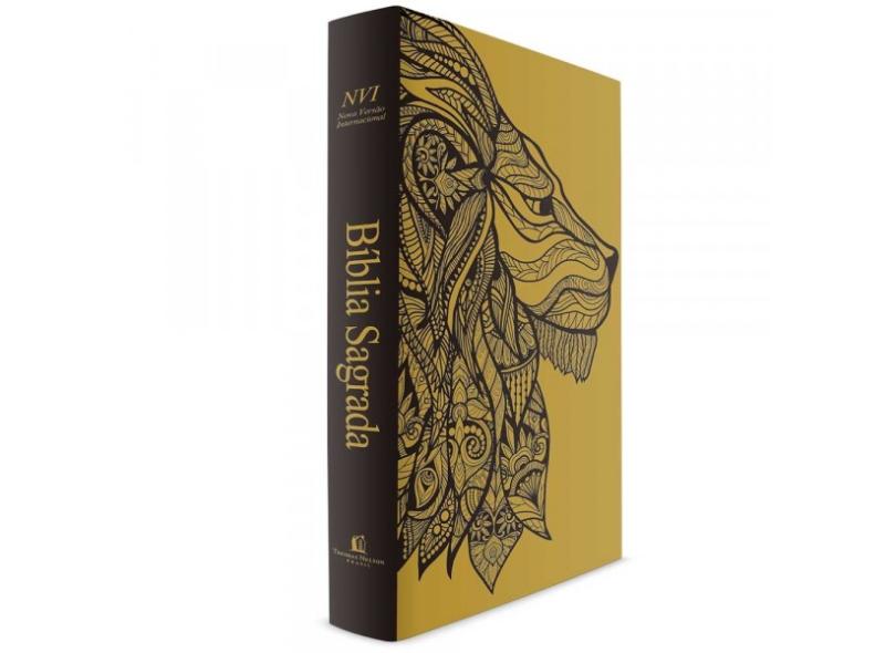 Bíblia Leão Dourado - Capa Dura Luxo - NVI