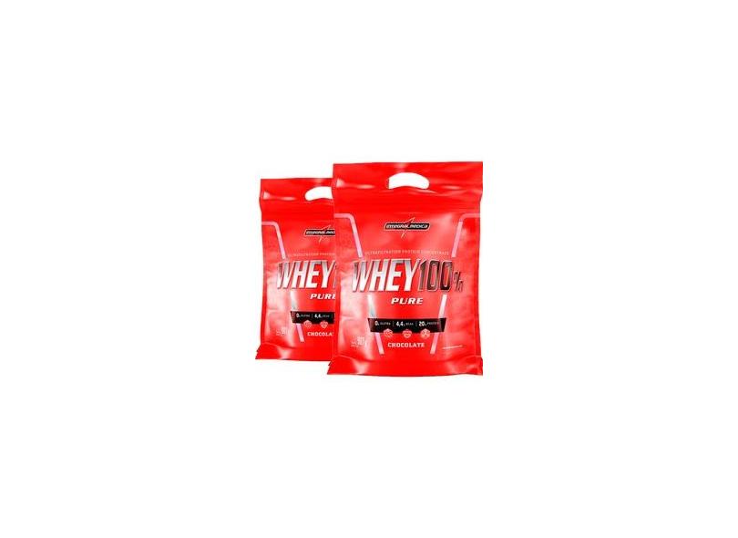 Kit 2x Super Whey 100% Pure 907g Refil IntegralMédica