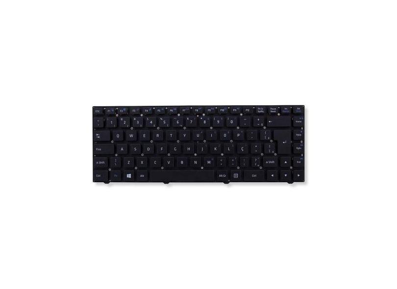 Teclado para Notebook bringIT compatível com CCE Win WM545  Preto ABNT