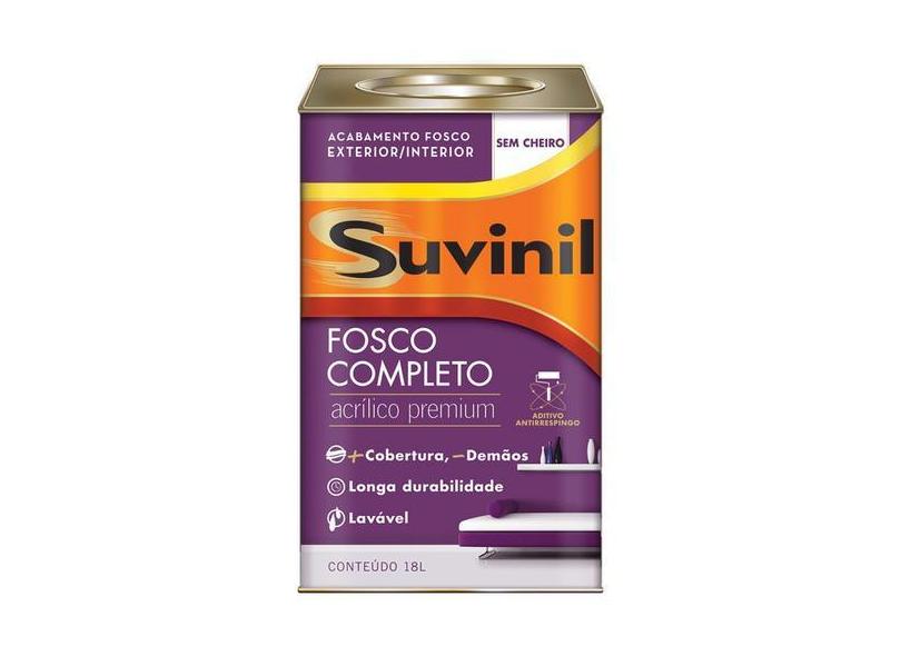 Tinta Acrílica Suvinil Fosco Completo Premium 18 Litros com o Melhor ...