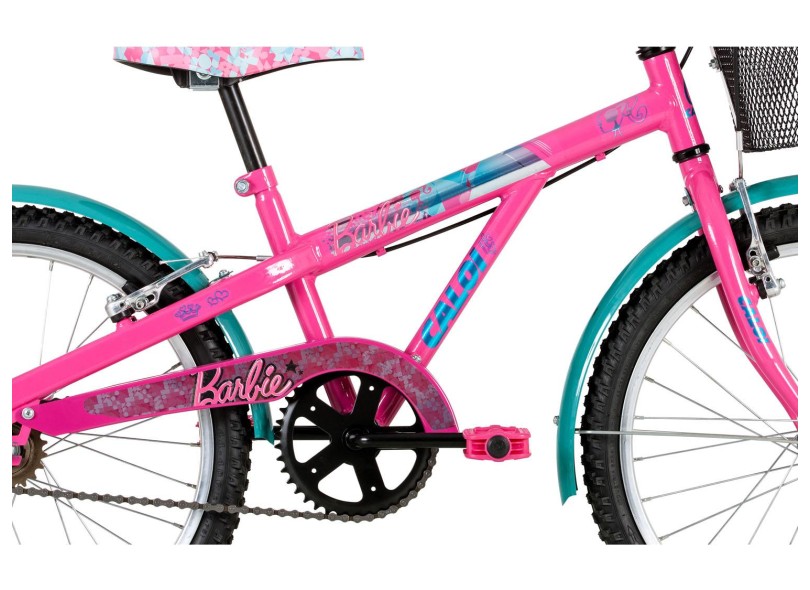 Bicicleta Infanto Juvenil Caloi Barbie Aro 20 - Quadro Aço - Rosa