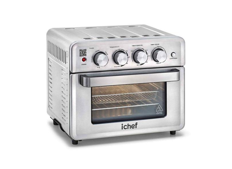 Fritadeira Elétrica Sem óleo Oven Air Fryer Polishop Ichef Ovenfryer Max 26l