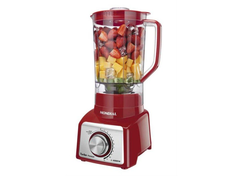 Liquidificador Mondial Turbo Premium L-1000 2 Litros 12 Velocidades 1.000 W