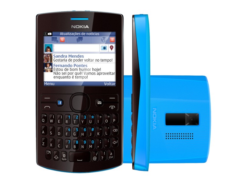Celular Nokia Asha 205 Câmera 0,3 MP 2 Chips