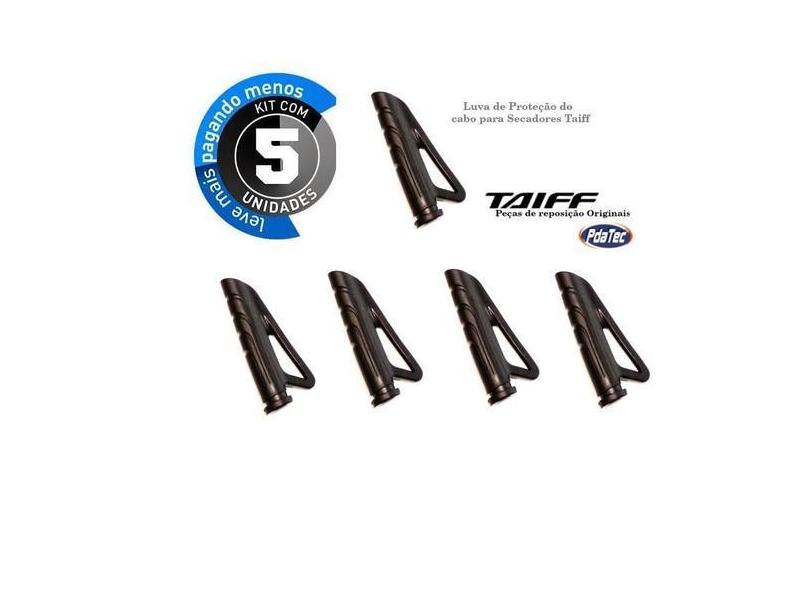Kit 05 unid.Luva para saída de fio p/secador de cabelo Taiff