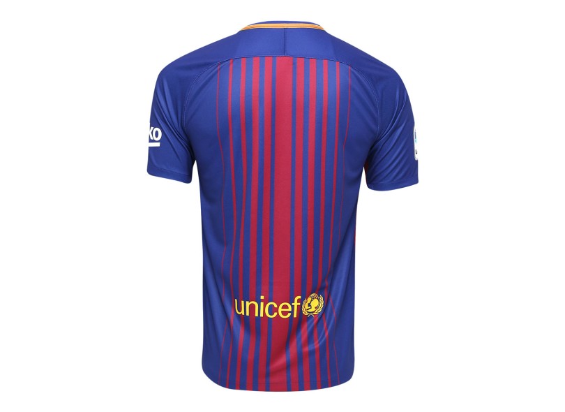 Camisa Torcedor Barcelona I 2017/18 Sem Número Nike