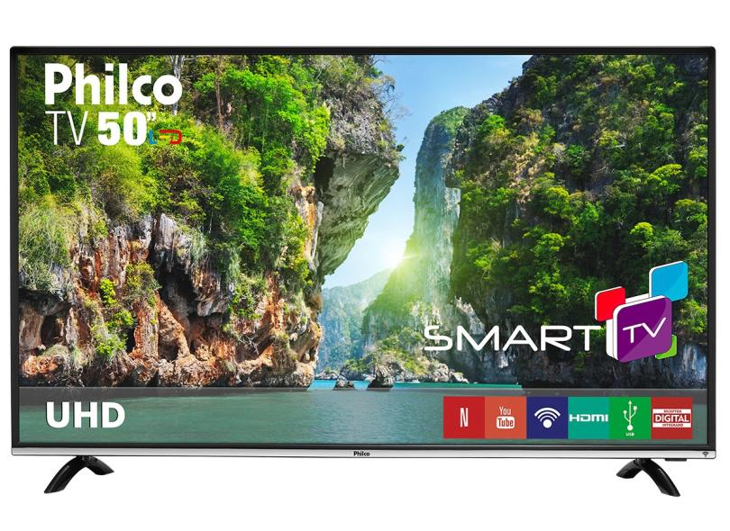 Smart TV TV LED 50" Philco 4K Netflix PTV50F60SN 3 HDMI