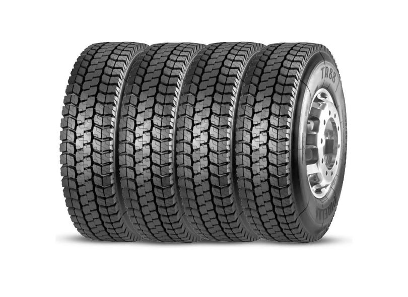 4 Pneu Pirelli Aro 22,5 275/80r22.5 Tl 149/146m Ms 16pr Tr88