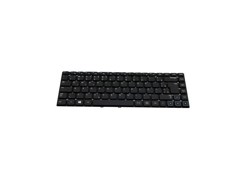 Teclado Bringit Compatível Com Notebook Samsung Np300e4a-Bd2br  Preto