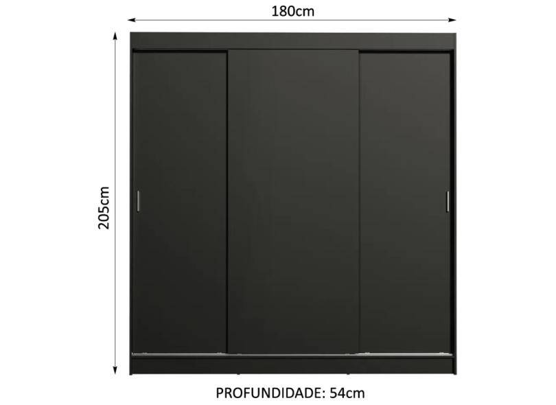 Guarda-Roupa Casal 3 Portas 4 Gavetas Reno Madesa