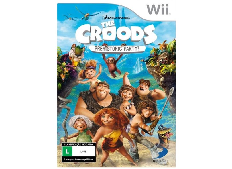 Jogo The Croods: Prehistoric Party! Wii D3 Publisher