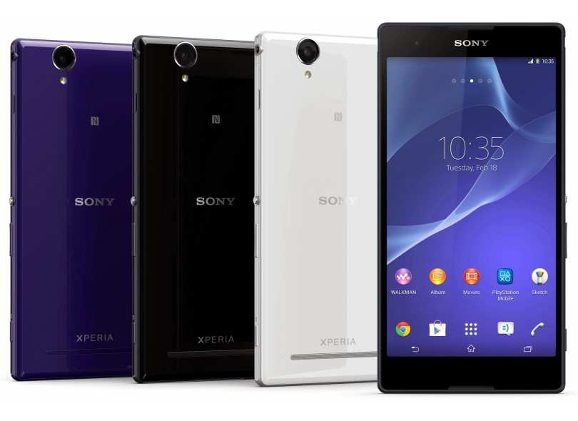 Smartphone Sony Xperia T2 Ultra Dual D5322 Câmera 13,0 MP 2 Chips 8GB Android 4.3 (Jelly Bean) Wi-Fi 3G