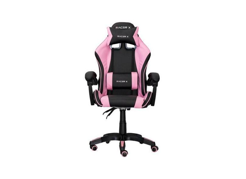 Cadeira Gamer Racer X Comfort De Escritório Ergonômica Rosa