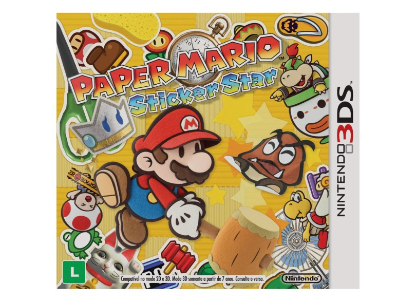 Jogo Paper Mario: Sticker Star Nintendo DS