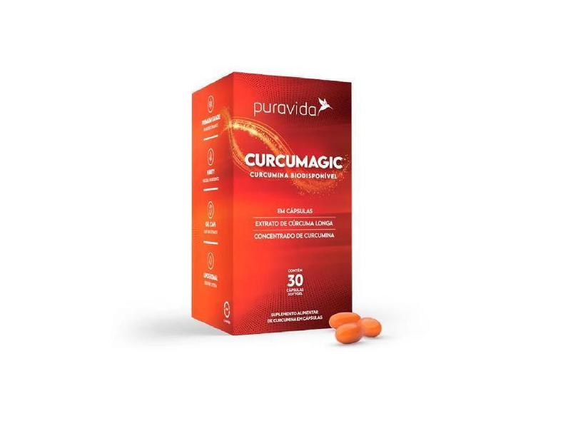 Curcumagic (Curcumina) - Puravida - 30 Cápsulas em Promoção é no Buscapé