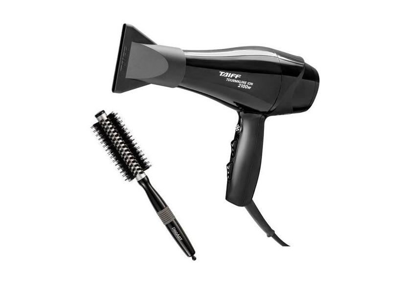 Kit - Secador Taiff New Tourmaline Ion 2100W 220V + Proart Escova Meta