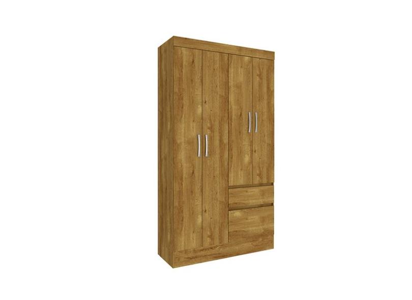 Guarda-Roupa Solteiro 4 Portas 2 Gavetas Oregon Tcil