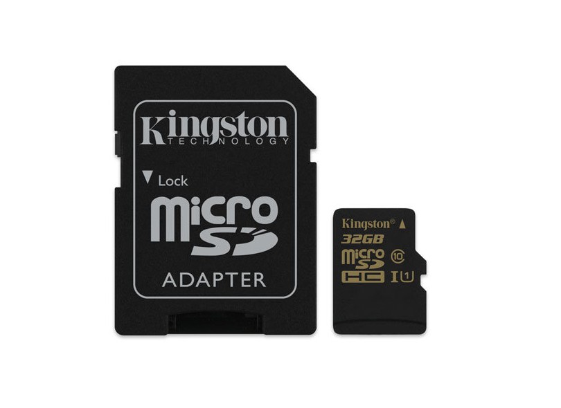 Cartão de Memória Micro SDHC-I com Adaptador Kingston 32 GB SDCA10/32GB
