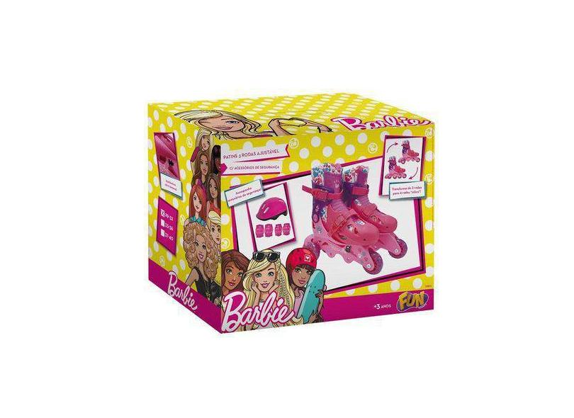 Patins 3 rodas Barbie Fun