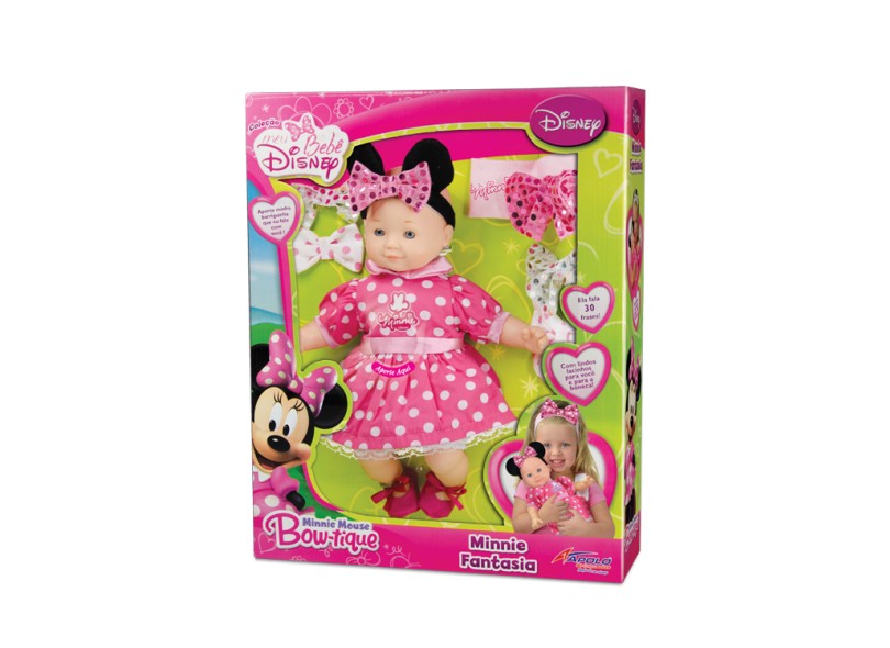 Boneca Disney Minnie Fantasia Apolo Brinquedos