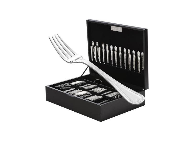 Faqueiro inox com estojo Wolff Geneve 101 peças