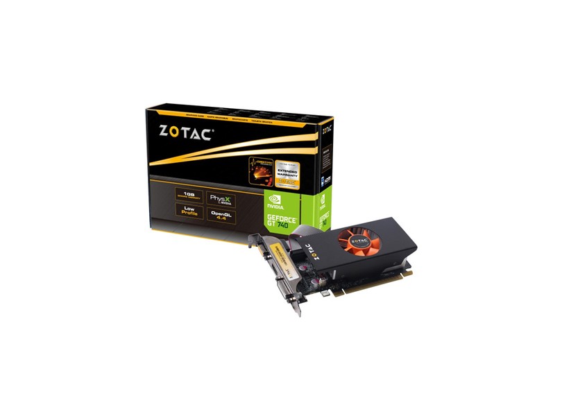 Placa de Video NVIDIA GeForce T 740 1 GB DDR5 128 Bits Zotac ZT-71003-10L