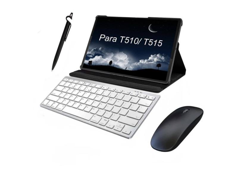 Melhor Capa+ Teclado Para Tablet Galaxy T510 T515 + Película