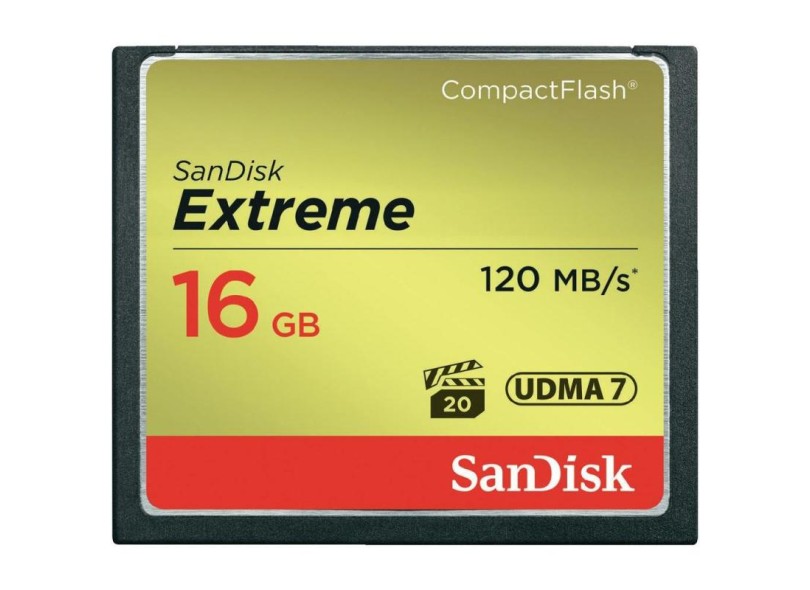Cartão de Memória Compact Flash SanDisk Extreme 16 GB SDCFXS-016G-X46